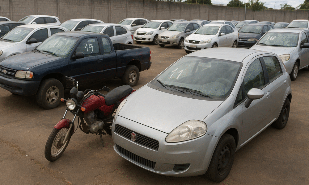 DER-DF anuncia leilão com 148 veículos apreendidos: veja como participar e os modelos disponíveis